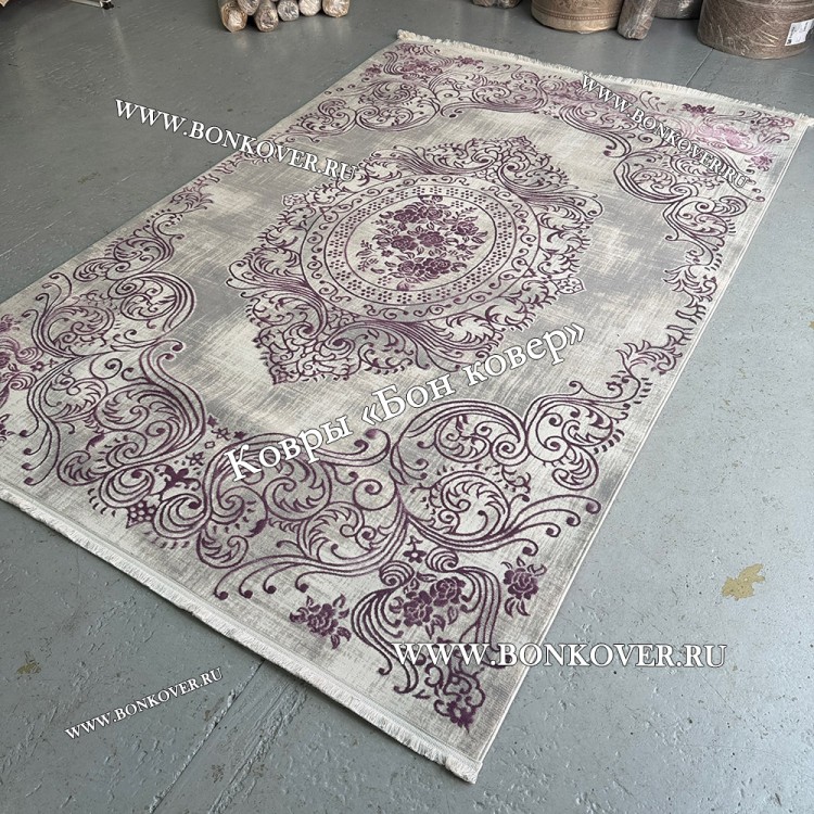 Ковер Турция Для Гостиной Дизайн 80 Сиреневый