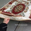 РОССИЙСКИЙ ЖАККАРДОВЫЙ КОВЕР КРАСНЫЙ МЕДАЛЬОН ОВАЛЬНЫЙ