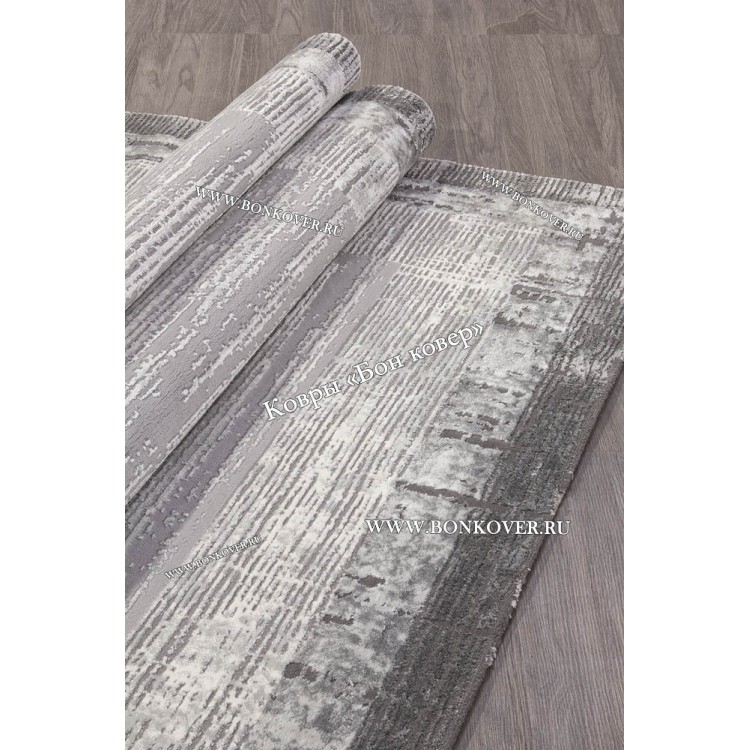 Абстрактный ковер дизайн 100 серый