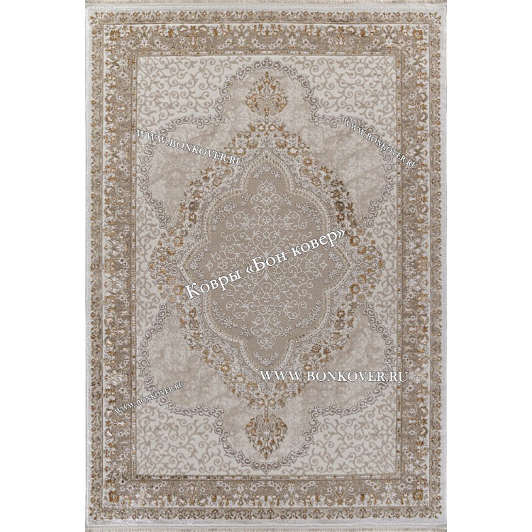 Ковер Для Гостиной Арт 29845 Турция Бежевый с Белым